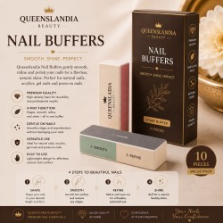 Queenslandia Professional Nail Buffers | 4-Way Buffer Blocks.