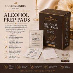 Alcohol Nail Prep Pads | Queenslandia Beauty