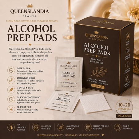Alcohol Nail Prep Pads | Queenslandia Beauty