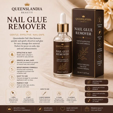 Acetone-Free Nail Glue Remover | Queenslandia Beauty