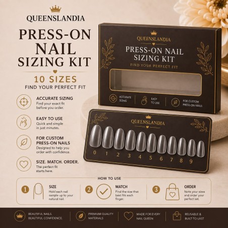 Press-On Nail Sizing Kit – 10 Sizes | Queenslandia