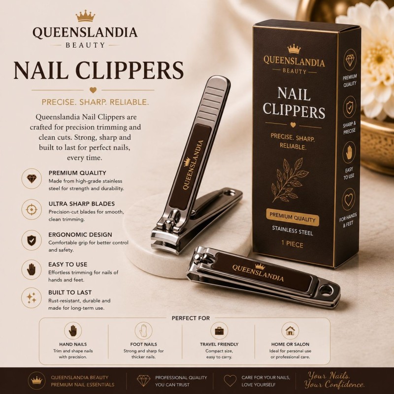 Premium Stainless-Steel Nail Clippers | Queenslandia