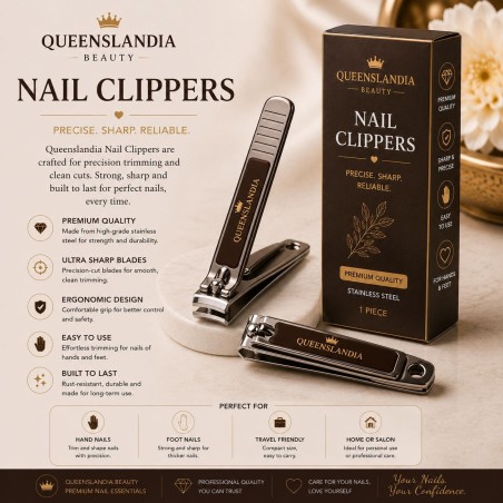 Premium Stainless-Steel Nail Clippers | Queenslandia