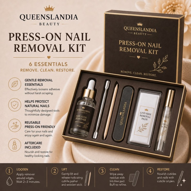 6-Piece Press-On Nail Removal Kit | Queenslandia