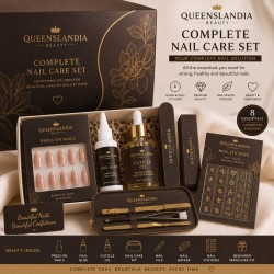 Queenslandia Complete Nail Care Set | Premium Home Manicure Kit.