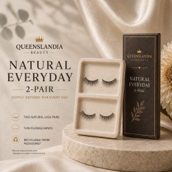 Natural Everyday False Lashes – 2 Pairs | Queenslandia