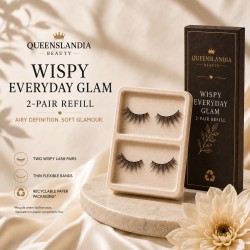Wispy Everyday Glam Lashes – 2-Pair Refill | Queenslandia