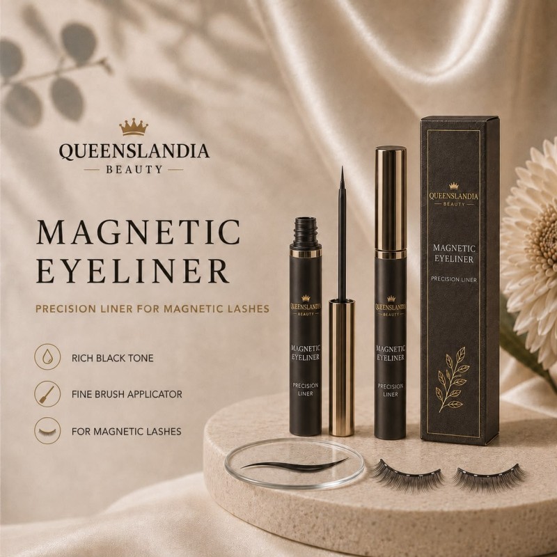 Black Magnetic Eyeliner | Queenslandia Beauty
