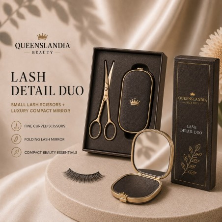 Lash Scissors & Compact Mirror Duo | Queenslandia