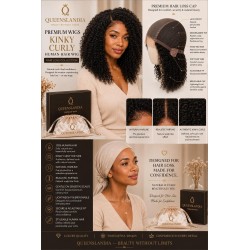 Kinky Curly Human Hair Wig for Hair Loss | Queenslandia
