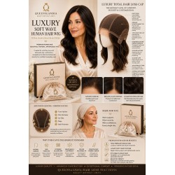 Luxury Soft Wave Human Hair Wig for Hair Loss | Queenslandia