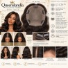 Body Wave Human Hair Crown Topper | Queenslandia