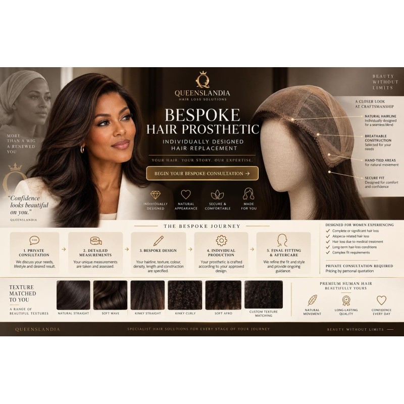 Queenslandia Bespoke Hair Prosthetic | Custom Hair Loss Solution