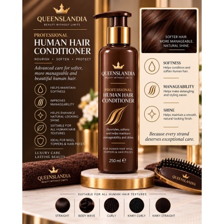 Human Hair Conditioner 250ml | Queenslandia