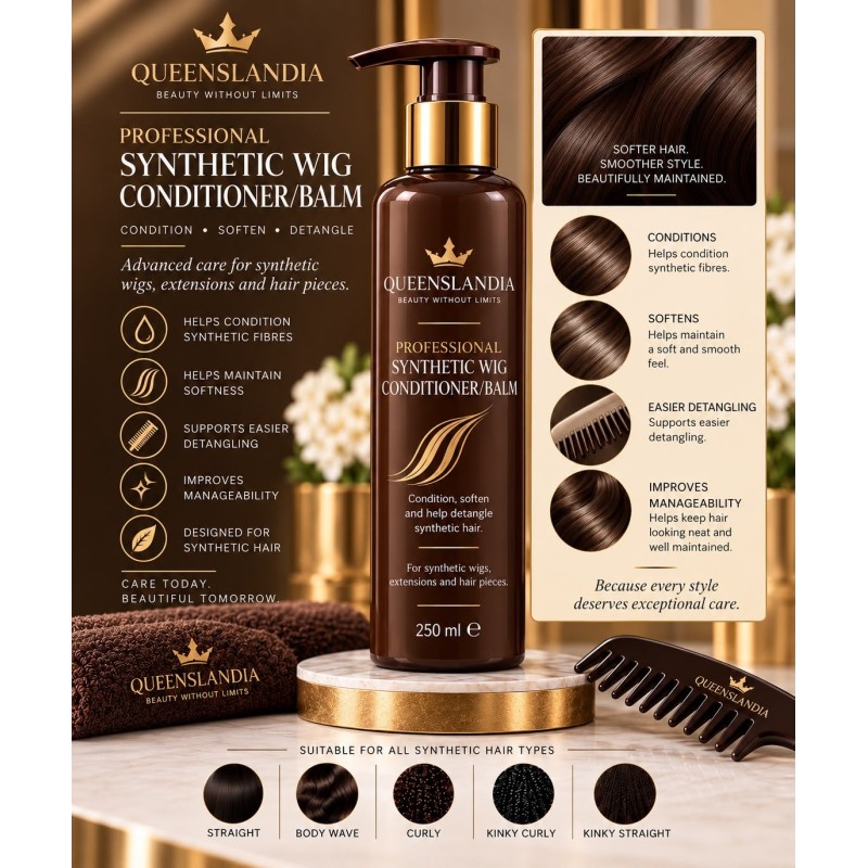 Synthetic Wig Conditioner 250ml | Queenslandia