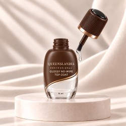 Glossy No-Wipe Top Coat 15 ml | Queenslandia