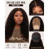 HD 5*5 kinky curly Wig, Double Drawn 200% Density