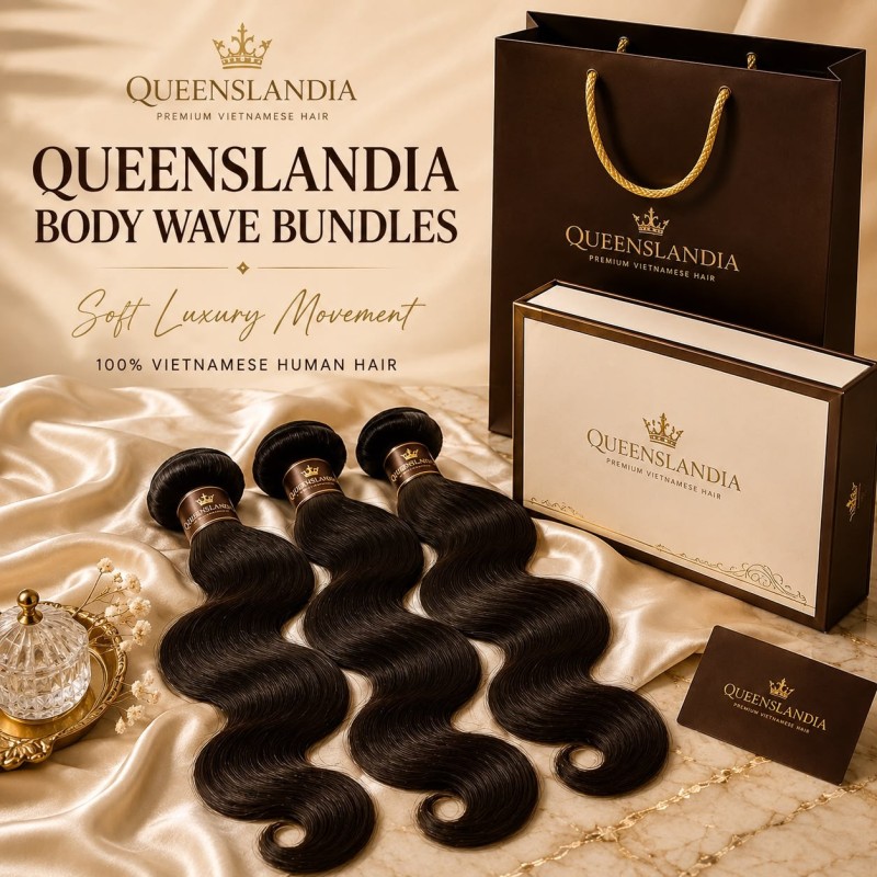 Queenslandia Body Wave Bundles | Premium Vietnamese Human Hair Extensions