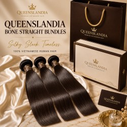 Queenslandia Bone Straight Bundles | Premium Vietnamese Human Hair Extensions