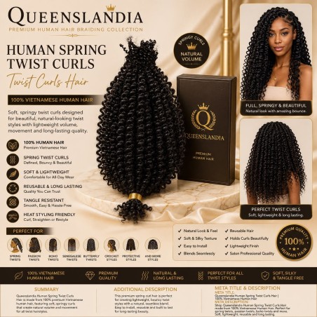 Cópia de Queenslandia Human Deep and Water Wave Braiding Hair