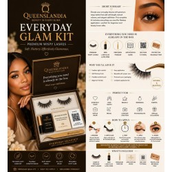 Queenslandia Everyday Glam Kit | Premium Reusable Glam Lashes.