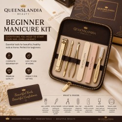 Queenslandia Beginner Manicure Kit | Premium Nail Care Tools.